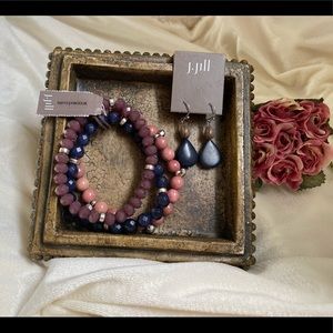 Beaded Bracelet and matching earrings